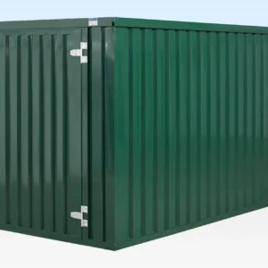 4m x 2.1m powder coated flat packed store