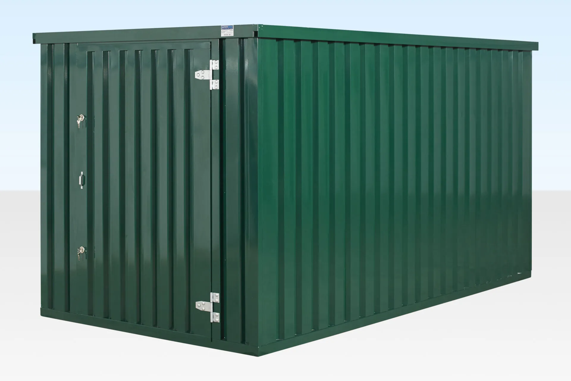 4m x 2.1m powder coated flat packed store 4m x 2.1m powder coated flat packed store