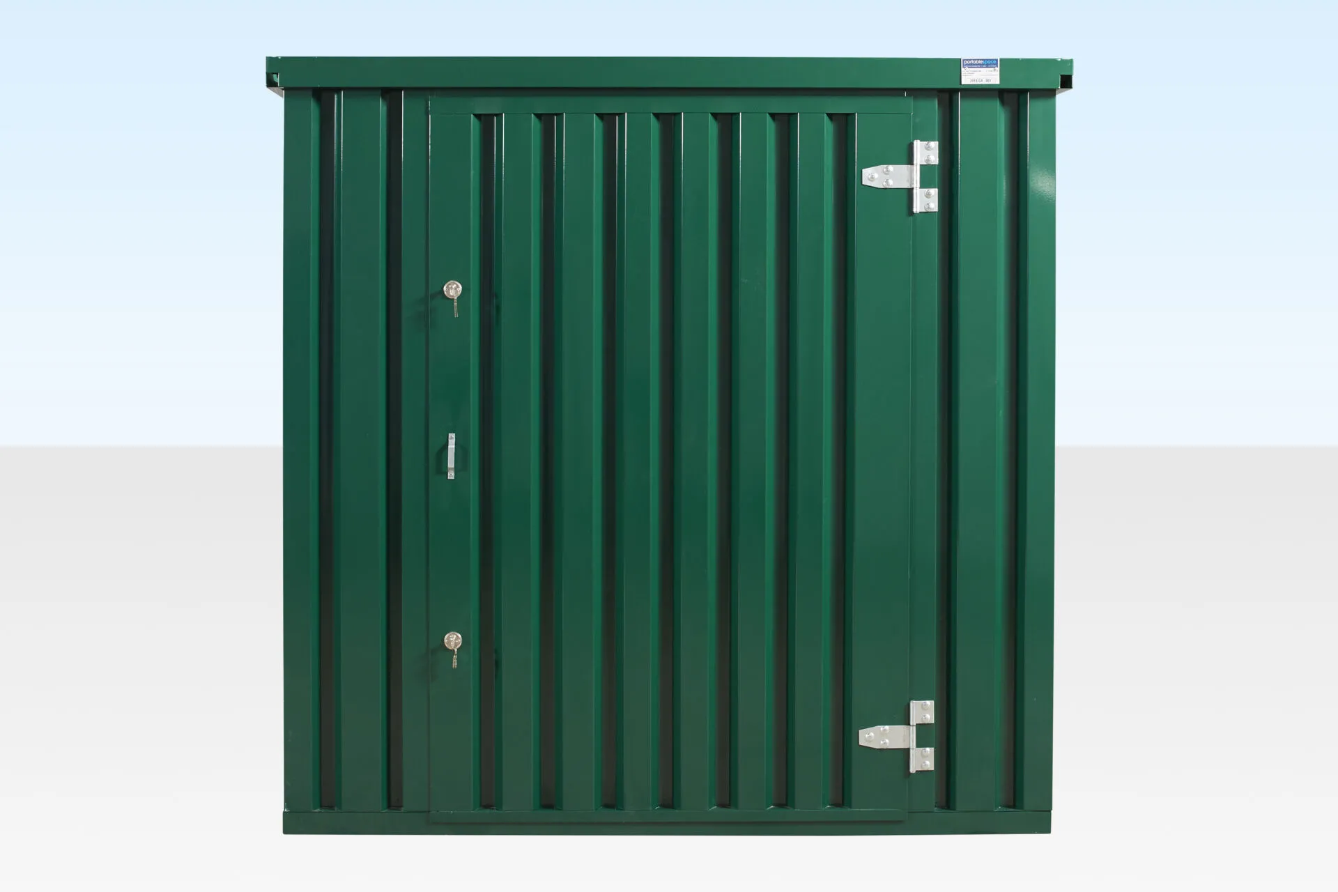 4m x 2.1m powder coated flat packed store 4m x 2.1m powder coated flat packed store
