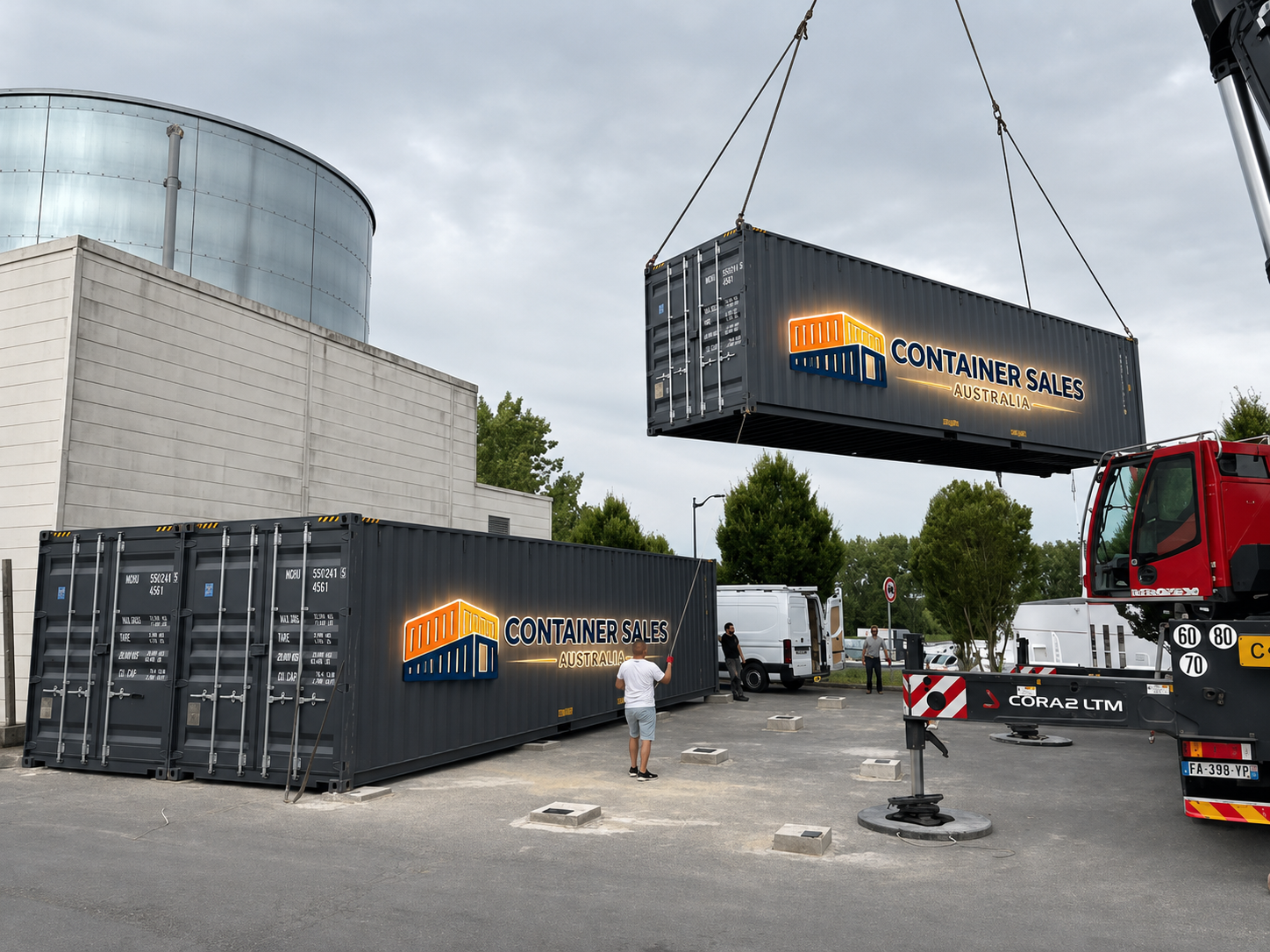 Shipping containers and delivery