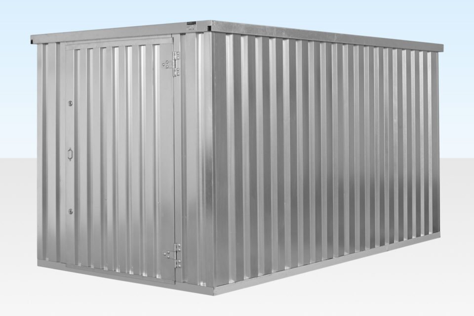 4m x 2.1m Flat Pack Container Store – Galvanised 1 4m x 2.1m Flat Pack Container Store – Galvanised