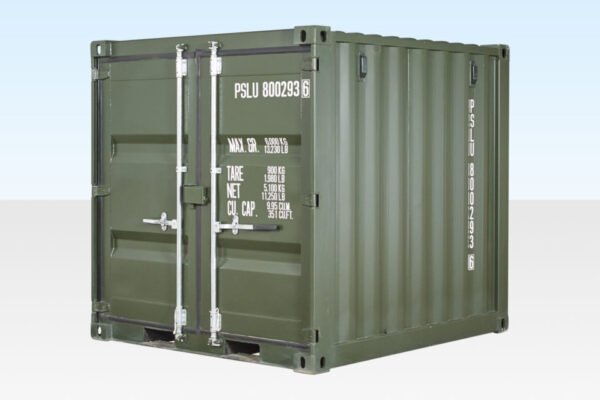 8Ft One Trip Shipping Container (Green) 1 8Ft One Trip Shipping Container (Green)
